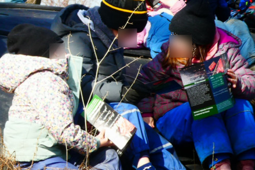 Kita Besuch für Storchennestbau